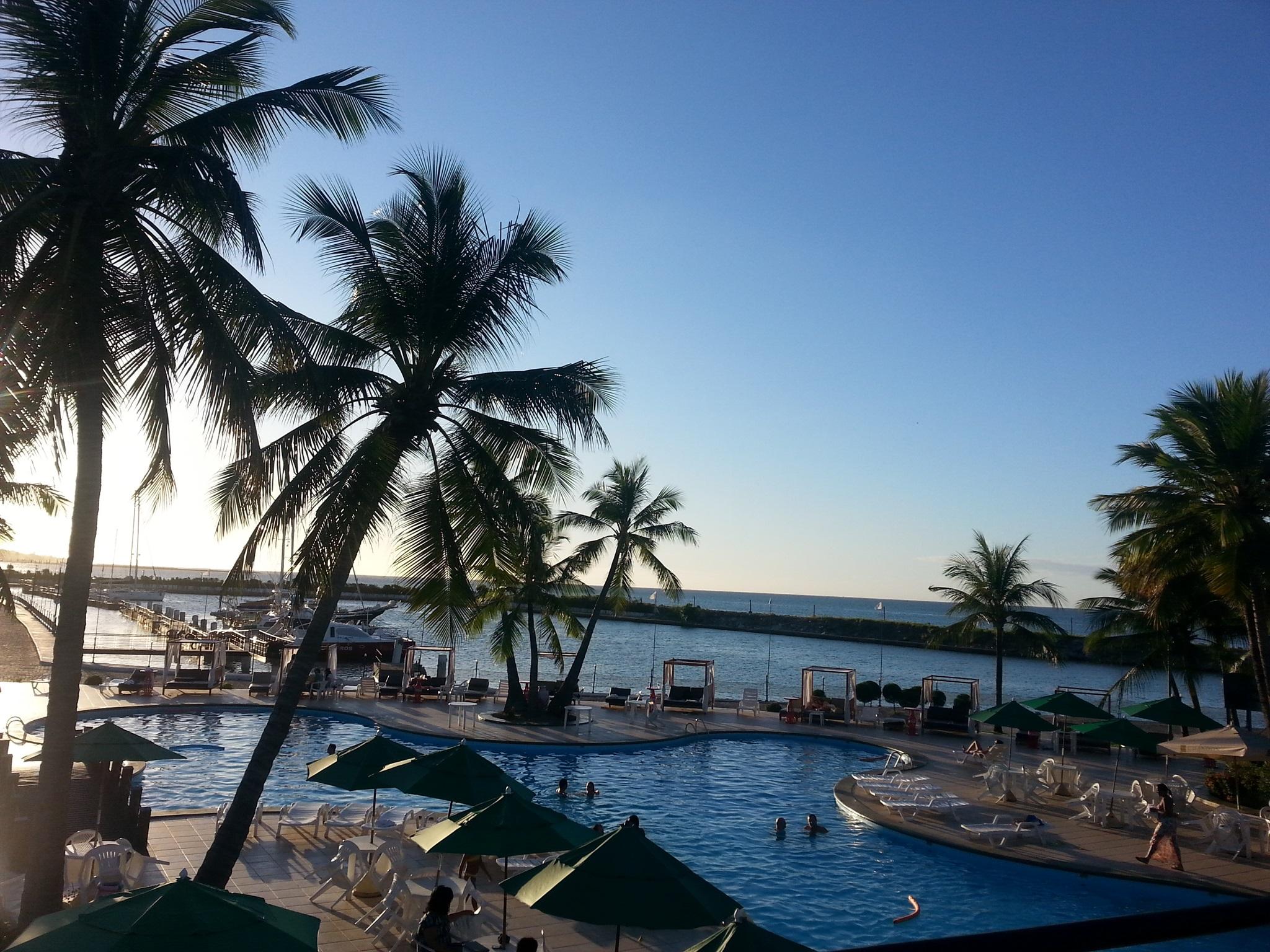 Marina Park Hotel フォルタレザ エクステリア 写真 View of the beach from the hotel